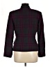 Casual Corner Plaid Burgundy Blazer Size 8 - photo 2