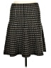 Max Studio Houndstooth Black Casual Skirt Size M - photo 1