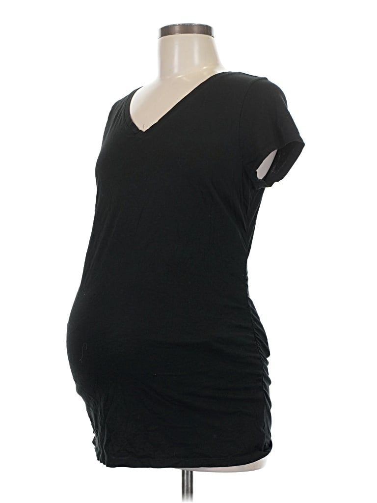 Pre-owned Liz Lange Maternity For Target Short Sleeve T-shirt In Black