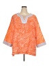 John Mark Orange 3/4 Sleeve Blouse Size 3X - photo 1