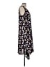 Anne Klein 100% Polyester Print Black Cocktail Dress Size L - photo 4
