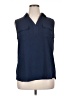Fortune + Ivy 100% Polyester Blue Sleeveless Blouse Size XL - photo 1