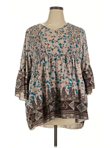 Suzanne Betro 3/4 Sleeve Blouse (view 1)