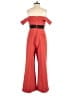 Self-Portrait Color Block Red Jumpsuit Size 8 - photo 2