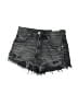 Zara Black Denim Shorts Size 4 - photo 1