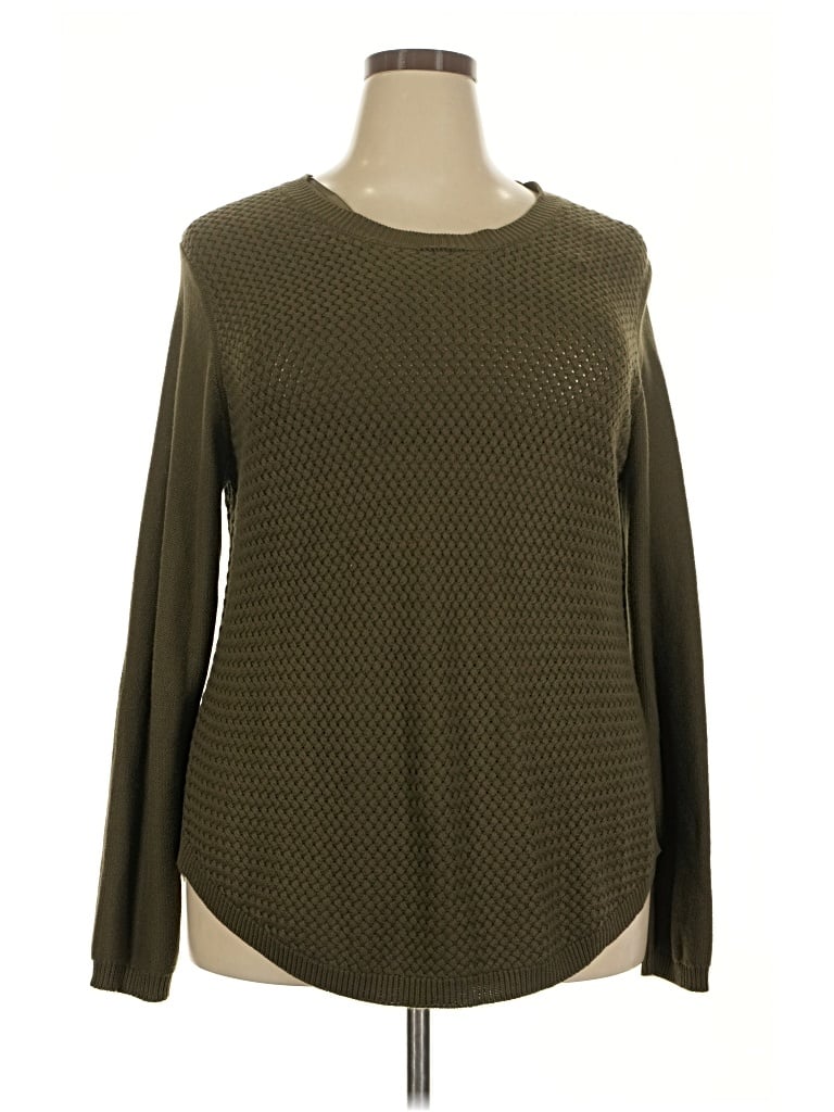 Pre-owned Lety & Me Pullover Sweater In Green