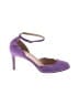 J.Crew 100% Leather Purple Heels Size 6 1/2 - photo 1