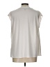 DKNY 100% Polyester White Sleeveless Blouse Size L - photo 2