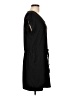 Unbranded Solid Black Casual Dress Size L - photo 4