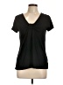 Daisy Fuentes Black Short Sleeve Top Size L - photo 1
