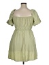 Unbranded 100% Polyester Solid Green Casual Dress Size XL - photo 2