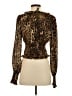 Aqua 100% Polyester Brown Long Sleeve Blouse Size S - photo 2