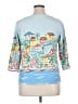 Talbots Outlet Blue 3/4 Sleeve Top Size 1X - photo 2