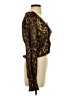 Aqua 100% Polyester Brown Long Sleeve Blouse Size S - photo 4