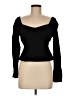 Gap Black Long Sleeve Top Size Med Petite - photo 1