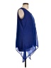 The Paragon 100% Polyester Blue Sleeveless Blouse Size L - photo 4