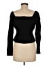 Gap Black Long Sleeve Top Size Med Petite - photo 2