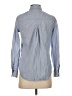 Lola River Chevron-herringbone Blue Long Sleeve Button-Down Shirt Size S - photo 2