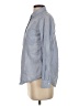 Lola River Chevron-herringbone Blue Long Sleeve Button-Down Shirt Size S - photo 5