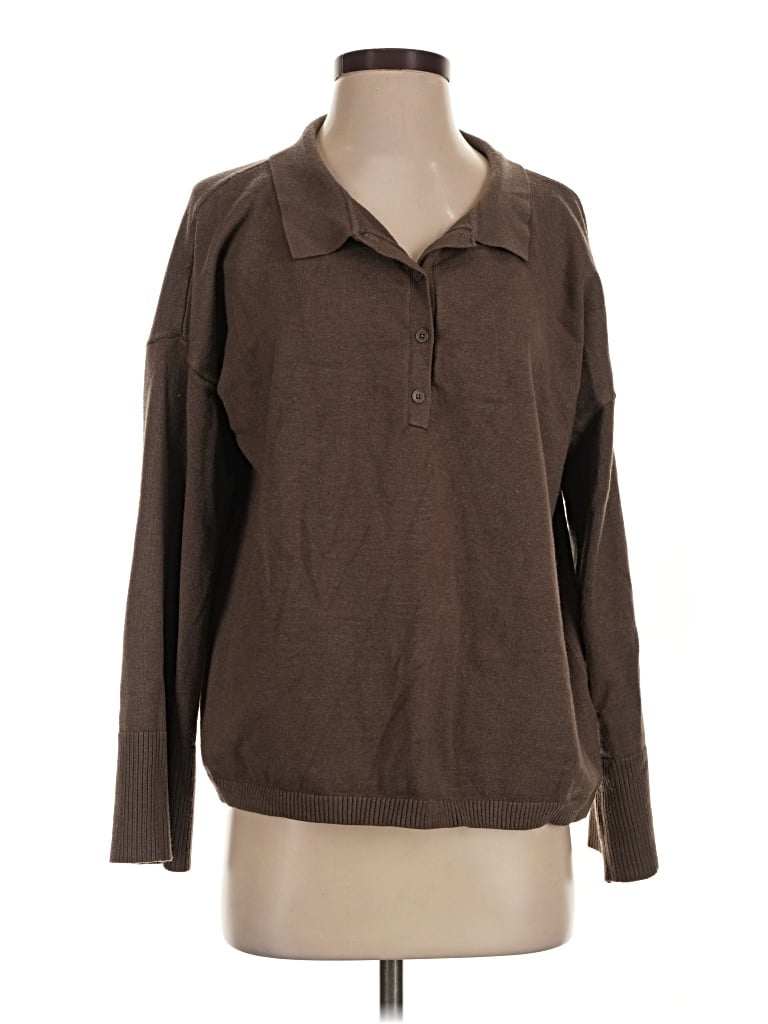 Pre-owned Crescent Pullover Sweater In Brown