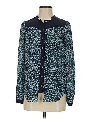 Moulinette Soeurs Long Sleeve Silk Top (view 1)
