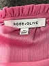 Rose + Olive 100% Polyester Pink Short Sleeve Blouse Size 1X - photo 7