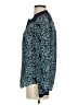 Moulinette Soeurs 100% Silk Floral Teal Long Sleeve Silk Top Size 0 - photo 5