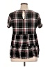 Torrid 100% Rayon Black Short Sleeve Blouse Size 1X Plus (1) - photo 2