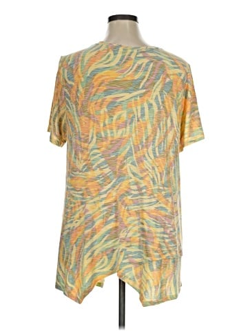 LOGO by Lori Goldstein Short Sleeve Blouse (view 2)