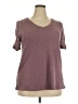 Olrik Burgundy Short Sleeve Top Size 2X - photo 1