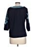 Talbots 100% Cotton Teal 3/4 Sleeve Top Size Lg Petite - photo 2