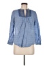 J.Crew Blue Long Sleeve Blouse Size 6 - photo 1