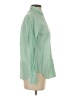 Everlane Solid Green Long Sleeve Button-Down Shirt Size 4 - photo 4