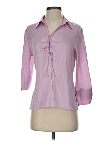 Tracy M. 3/4 Sleeve Silk Top (view 1)