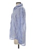 Cino 100% Cotton Stripes Blue Long Sleeve Button-Down Shirt Size XS - photo 5