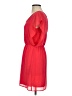 Buttons Solid Red Casual Dress Size S - photo 5