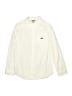 Gymboree 100% Cotton Solid Ivory Long Sleeve Button-Down Shirt Size 10 - 12 - photo 1