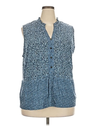 Nic + Zoe Sleeveless Button-Down Shirt (view 1)