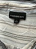 Fortune + Ivy Stripes Gray 3/4 Sleeve Blouse Size L - photo 7