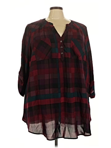 Torrid 3/4 Sleeve Henley (view 1)