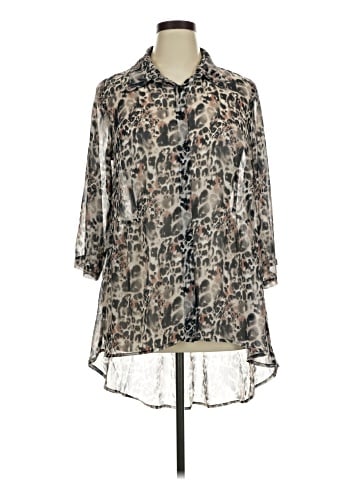 City Chic 3/4 Sleeve T-Shirt (view 1)
