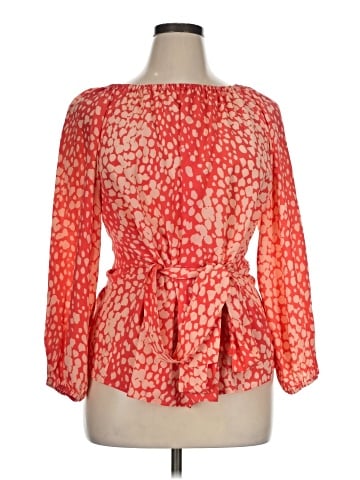 Lafayette 148 New York 3/4 Sleeve Silk Top (view 1)