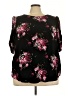 Torrid 100% Rayon Floral Black 3/4 Sleeve Blouse Size 4X Plus (4) - photo 1