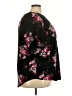 Torrid 100% Rayon Floral Black 3/4 Sleeve Blouse Size 4X Plus (4) - photo 4
