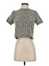 Aqua Tweed Gray Short Sleeve Turtleneck Size S - photo 1