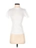 Scoop White Short Sleeve Turtleneck Size S - photo 1