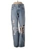 MNG 100% Cotton Hearts Blue Jeans Size 6 - photo 1