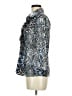 Fred David Blue 3/4 Sleeve Button-Down Shirt Size M - photo 5