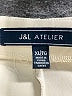 Atelier Solid Ivory Casual Pants Size XL - photo 4