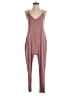 Elan Solid Pink Jumpsuit Size S - photo 1